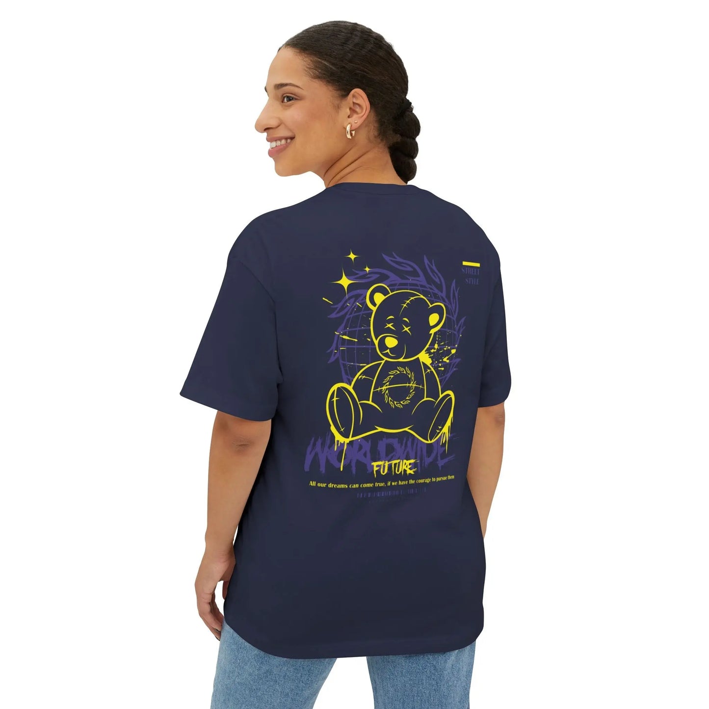 Soul Thunder Unisex Oversized Boxy Tee, Relaxed Fit Tee, Casual Graphic Tee, Oversized T-Shirt, Unique Gift for Him/Her