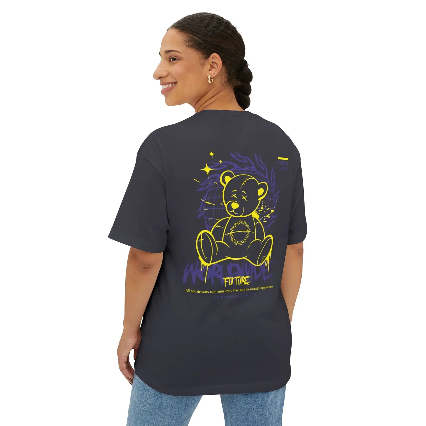 Soul Thunder Unisex Oversized Boxy Tee, Relaxed Fit Tee, Casual Graphic Tee, Oversized T-Shirt, Unique Gift for Him/Her