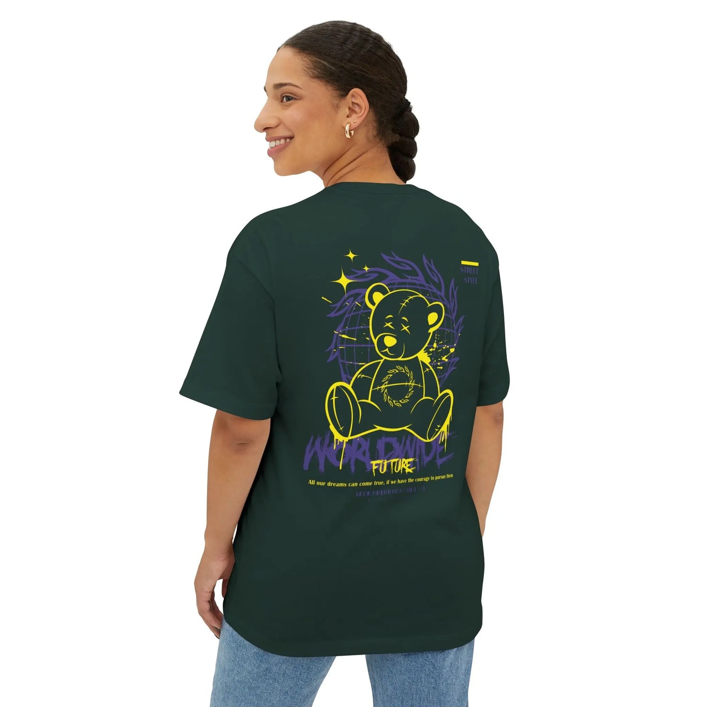 Soul Thunder Unisex Oversized Boxy Tee, Relaxed Fit Tee, Casual Graphic Tee, Oversized T-Shirt, Unique Gift for Him/Her