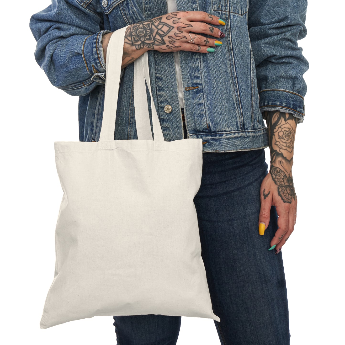 Organic Flower Tote Bag, Eco-Friendly Shopping Bag, Gift for Nature Lovers, Reusable Grocery Bag, Minimalist Style