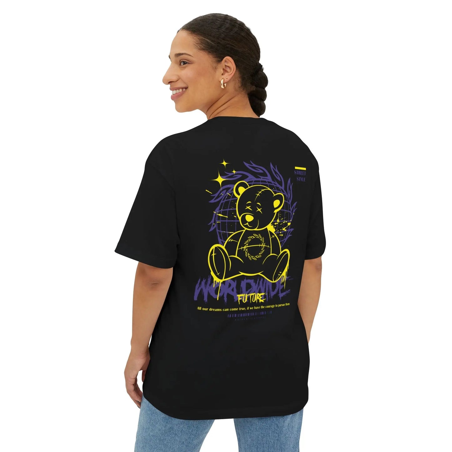 Soul Thunder Unisex Oversized Boxy Tee, Relaxed Fit Tee, Casual Graphic Tee, Oversized T-Shirt, Unique Gift for Him/Her