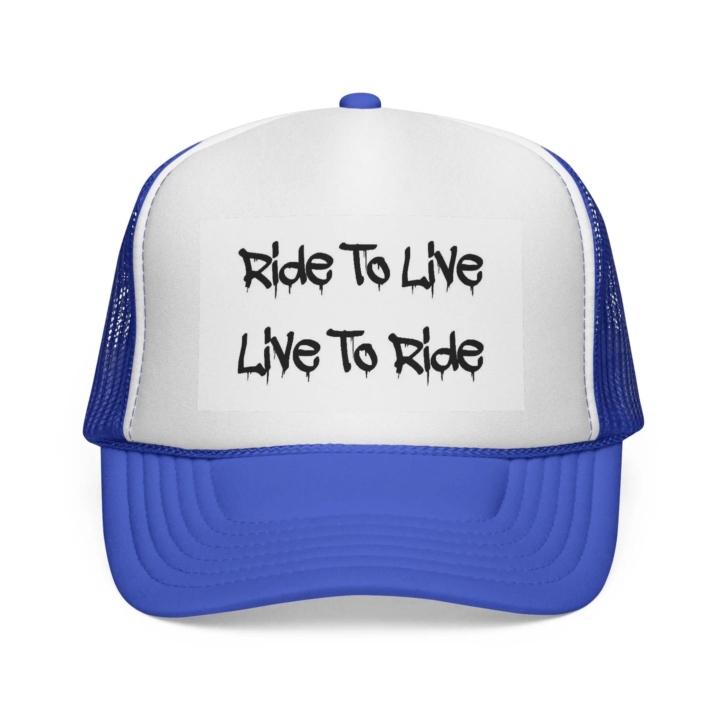 Ride To Live Trucker Cap, Perfect for Bikers, Outdoor Adventures, Gifts for Riders, Casual Wear, Adjustable Women's Men's Hat