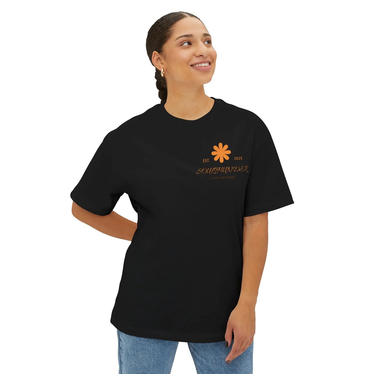 Soul Thunder Unisex Oversized Boxy Tee, Relaxed Fit Tee, Casual Graphic Tee, Oversized T-Shirt, Unique Gift for Him/Her
