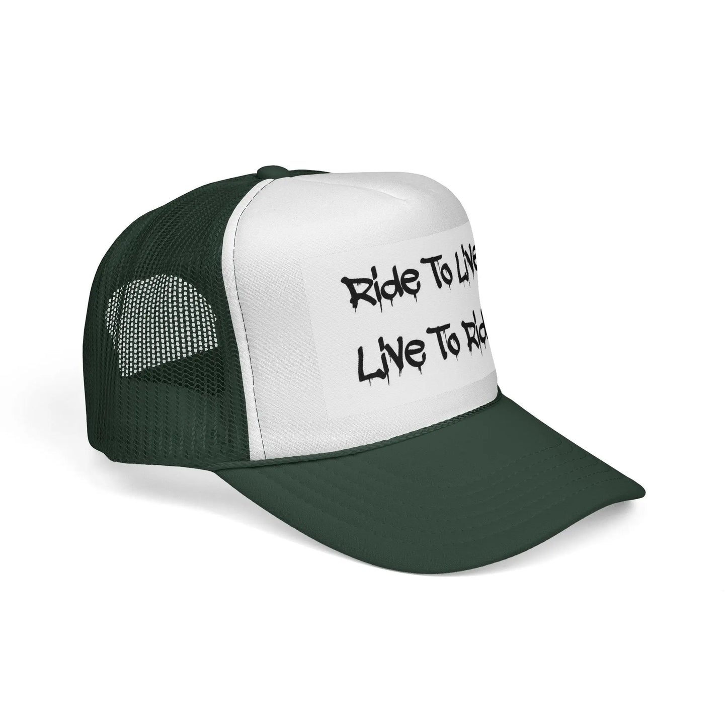 Ride To Live Trucker Cap, Perfect for Bikers, Outdoor Adventures, Gifts for Riders, Casual Wear, Adjustable Women's Men's Hat