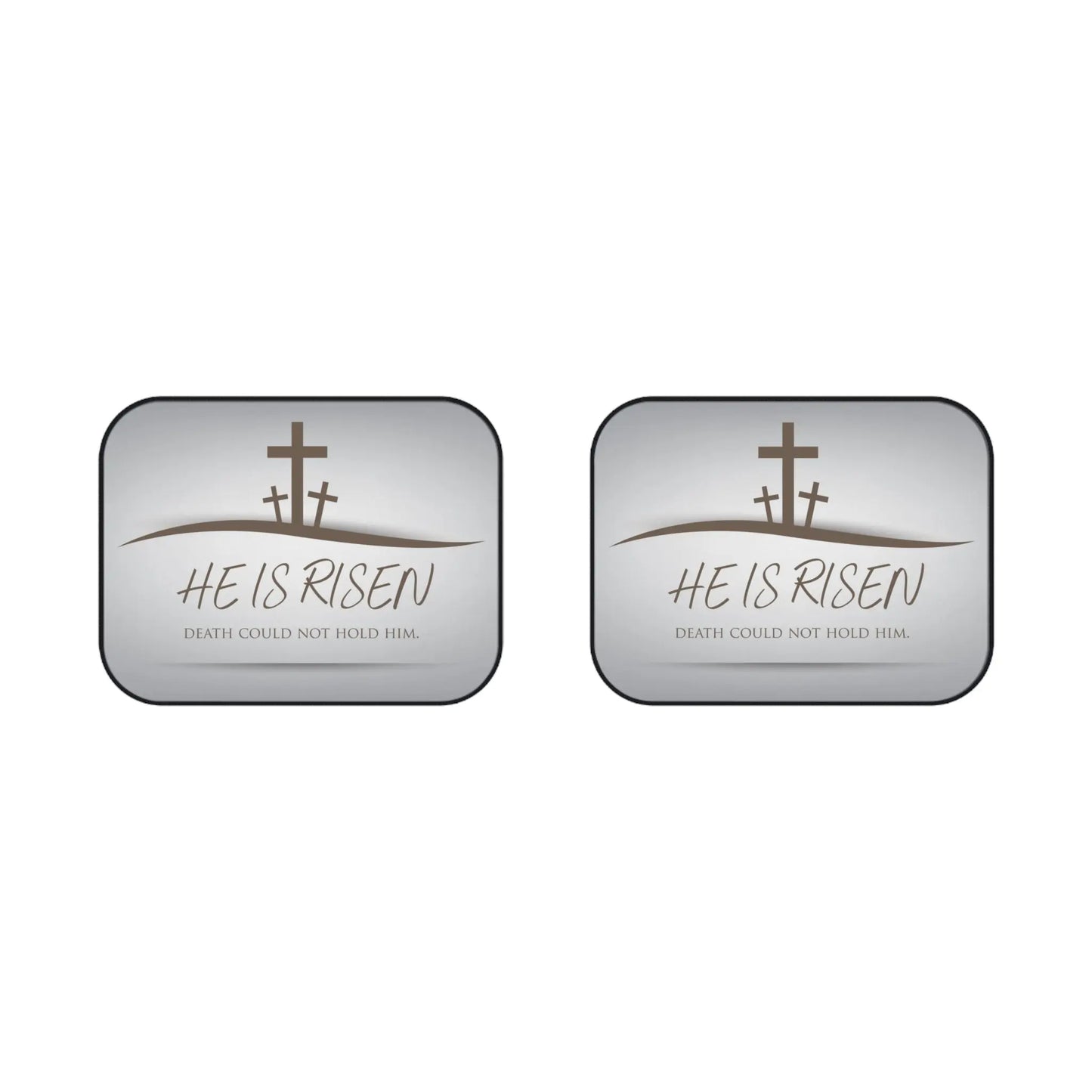 Faith-Inspired Car Mats | Easter Decor, Christian Gift, Religious Auto Accessories, 'He Is Risen' Design