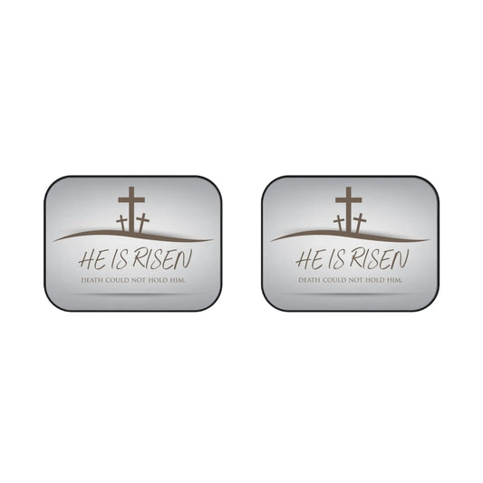 Faith-Inspired Car Mats | Easter Decor, Christian Gift, Religious Auto Accessories, 'He Is Risen' Design