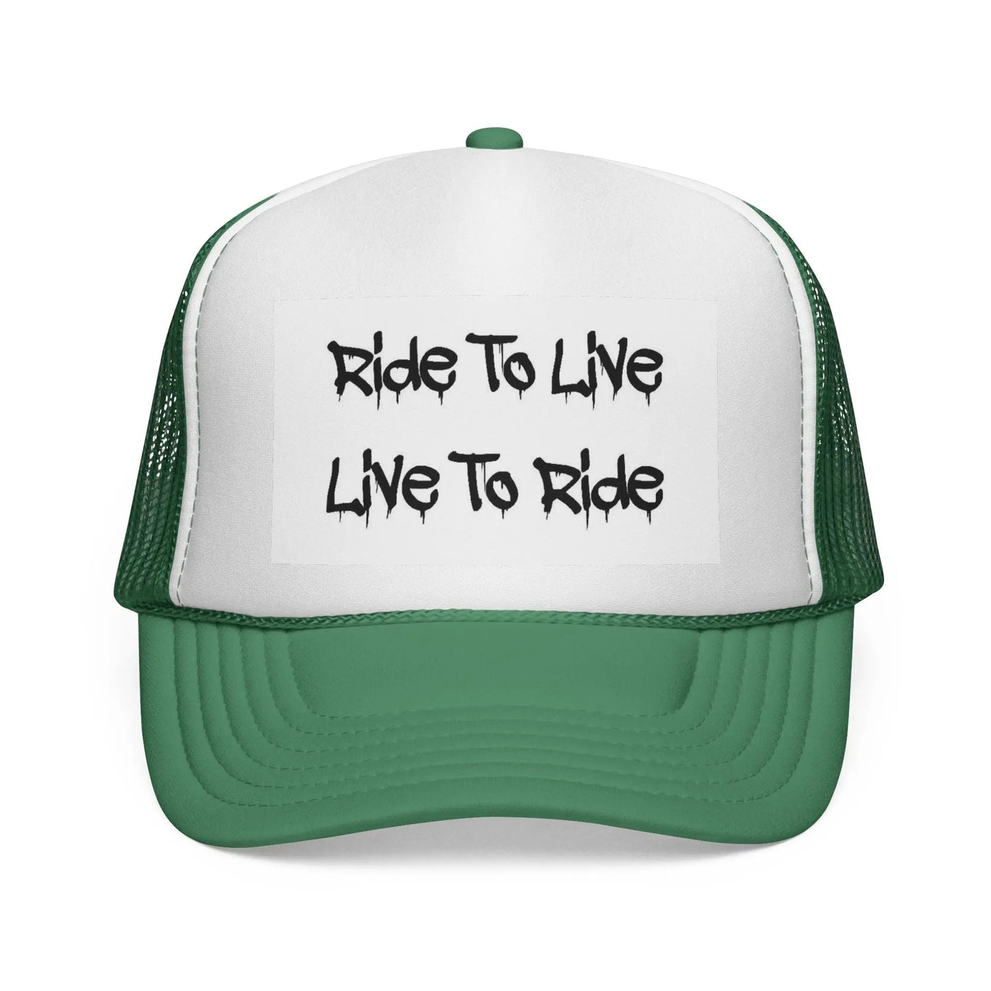 Ride To Live Trucker Cap, Perfect for Bikers, Outdoor Adventures, Gifts for Riders, Casual Wear, Adjustable Women's Men's Hat
