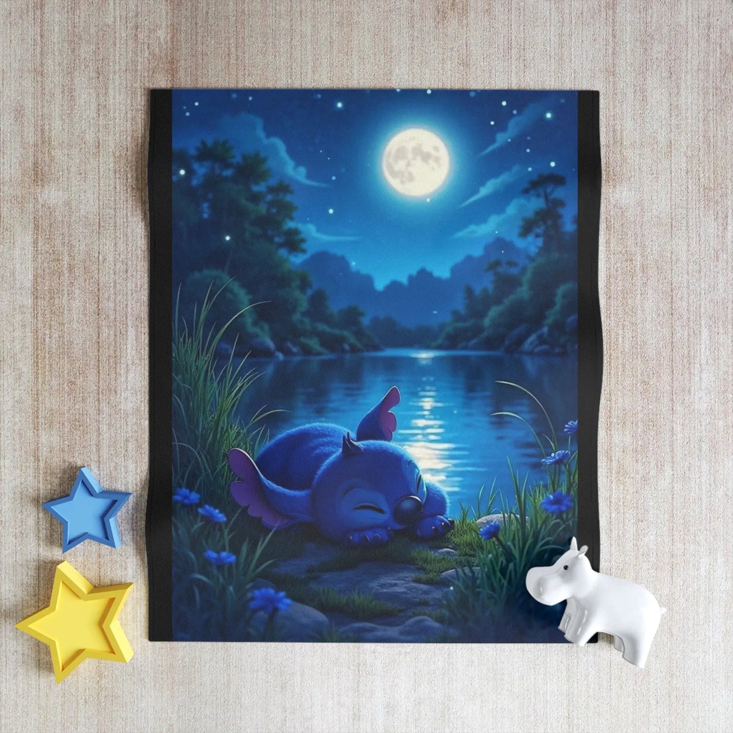 Cozy Cartoon Throw Blanket with Dreamy Night Sky Scene, Plush Blanket for Kids, Soft Blanket for Home Decor, Gift for Birthdays and [...]