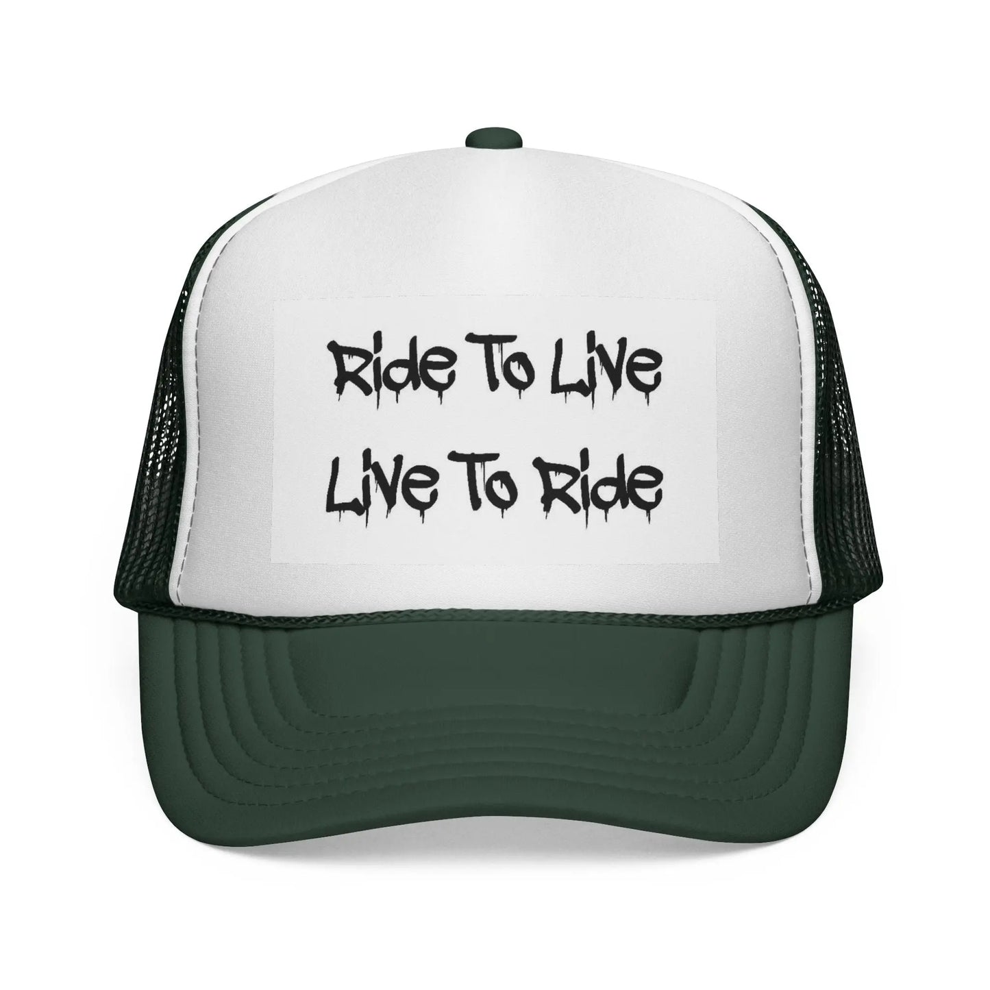 Ride To Live Trucker Cap, Perfect for Bikers, Outdoor Adventures, Gifts for Riders, Casual Wear, Adjustable Women's Men's Hat