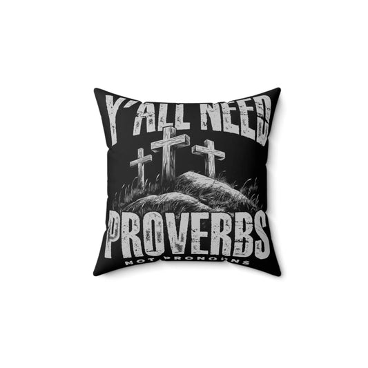Christian Proverbs Throw Pillow | Inspirational Home Decor, Faith-Based Gift, Religious Cushion, Modern Christian Decor, Housewarming Gift