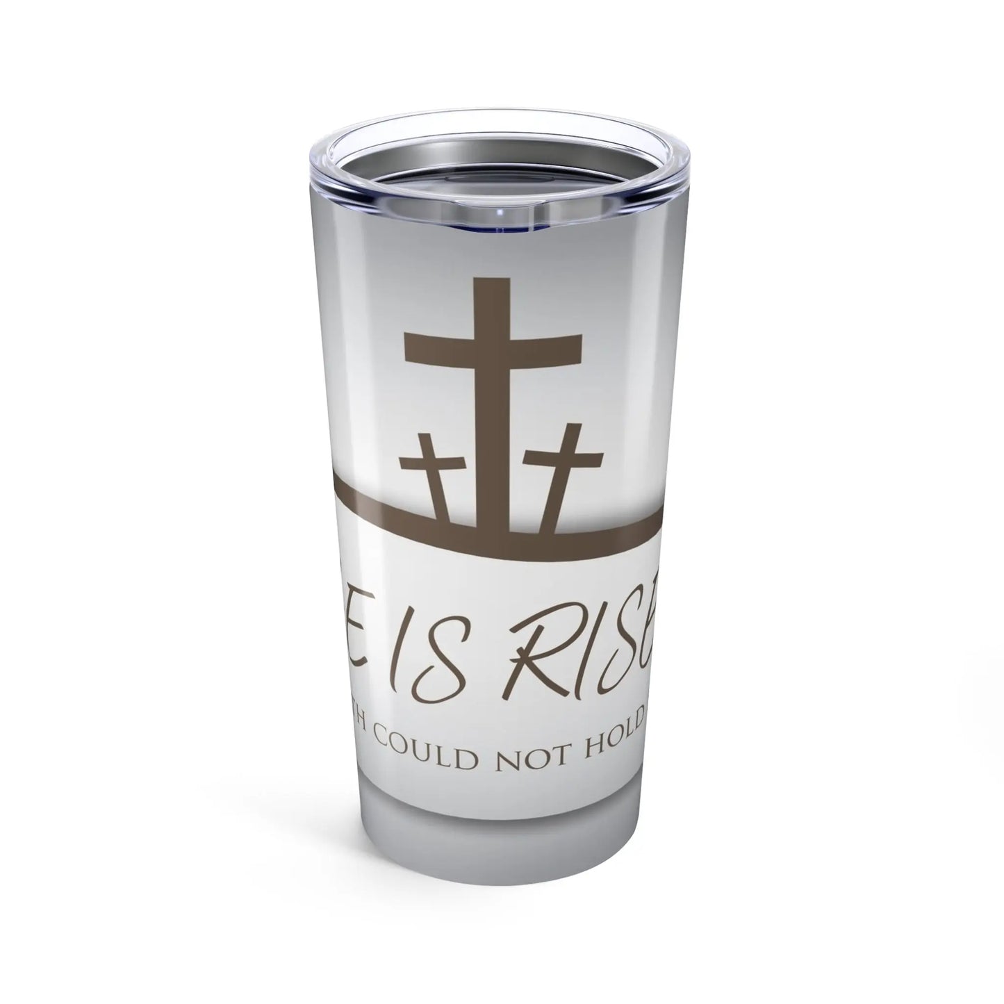 Inspirational Faith Tumbler, Christian Gift, Religious Travel Mug, Faith-Based Coffee Cup, Cross Design Insulated Tumbler