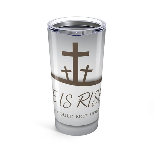 Inspirational Faith Tumbler, Christian Gift, Religious Travel Mug, Faith-Based Coffee Cup, Cross Design Insulated Tumbler
