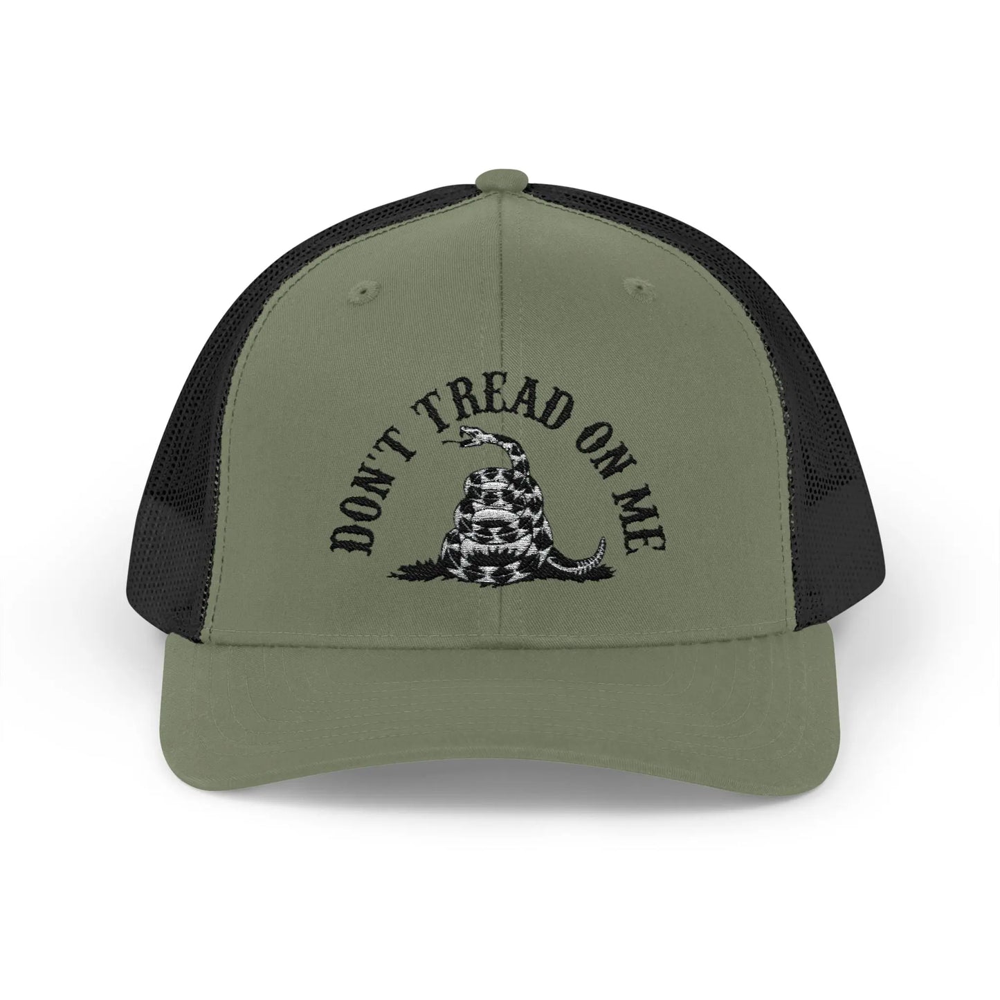 Patriotic Snapback Trucker Cap, Casual Hat for Outdoor Events, Gifts for Veterans, USA Pride, Don't Tread on Me Design