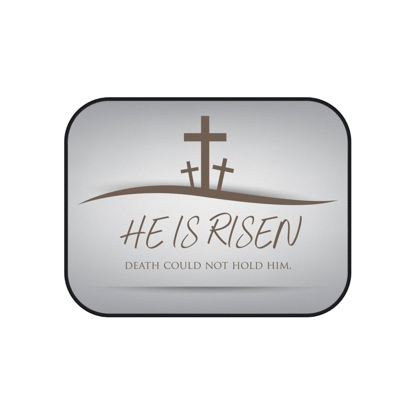 Faith-Inspired Car Mats | Easter Decor, Christian Gift, Religious Auto Accessories, 'He Is Risen' Design